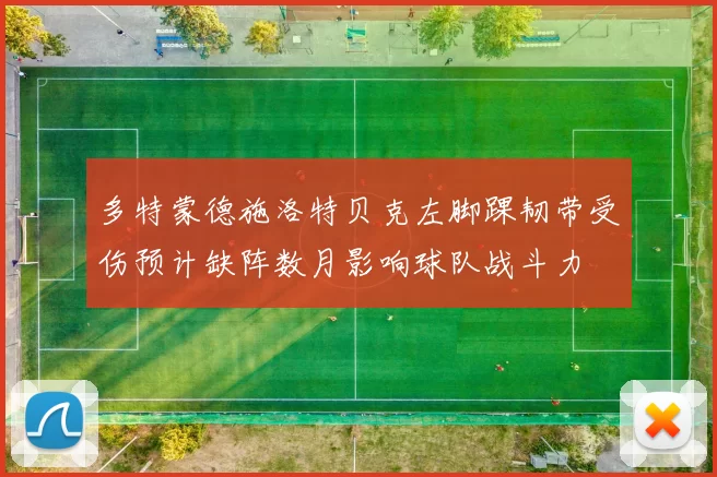多特蒙德施洛特贝克左脚踝韧带受伤预计缺阵数月影响球队战斗力